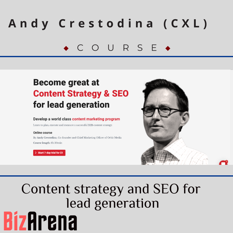 Andy Crestodina - CXL - Content strategy and SEO for lead generation Image