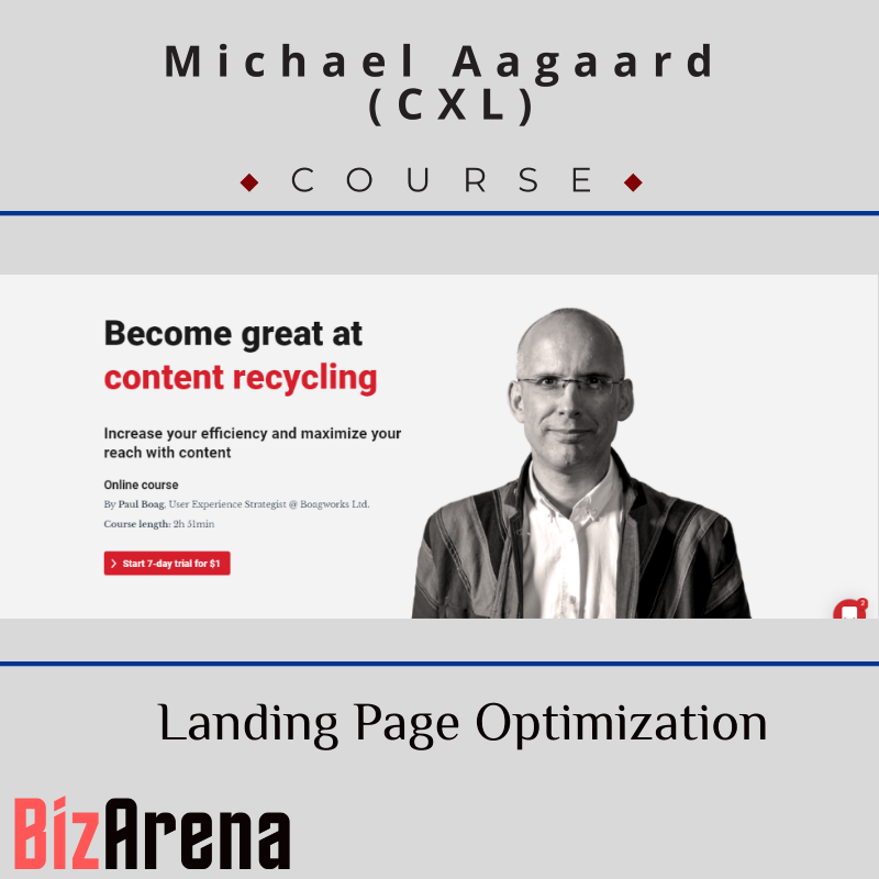 Michael Aagaard - CXL - Landing Page Optimization Image