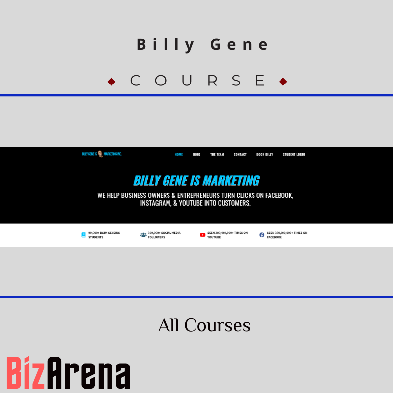 Billy Gene - All Courses Image