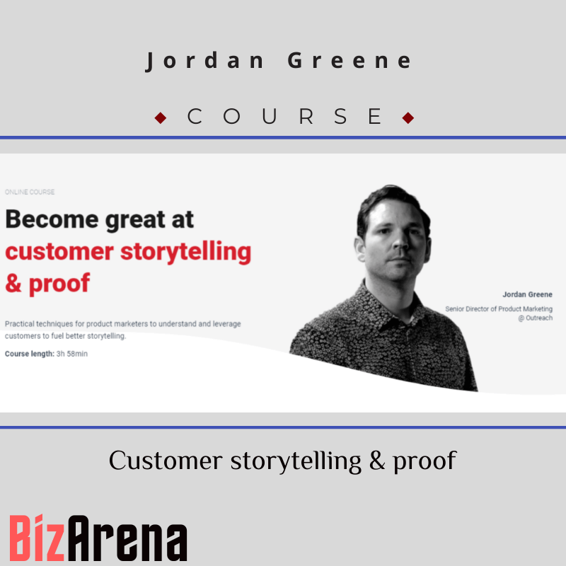 Jordan Greene - CXL - Customer Storytelling & Proof Image