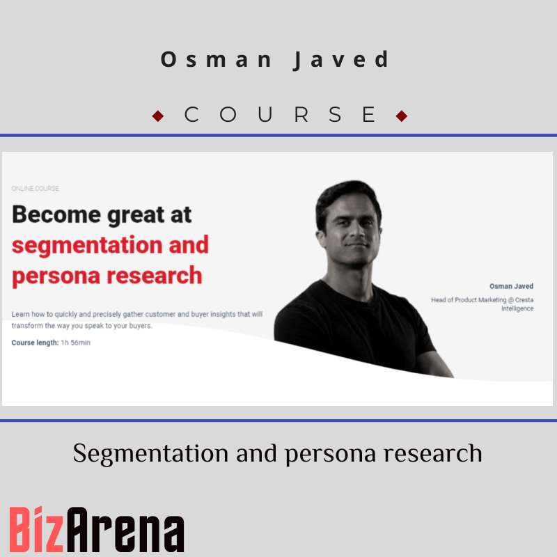 Osman Javed - CXL - Segmentation and Persona Research Image