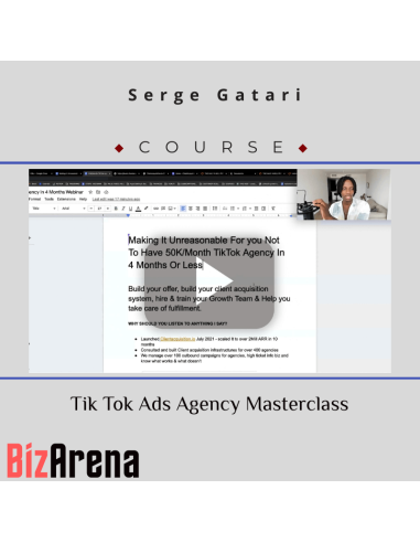 Serge Gatari - Tik Tok Ads Agency Masterclass Image