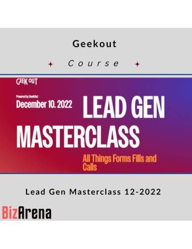 Geekout - Lead Gen Masterclass 12-2022 Image