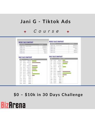 Jani G - Tiktok Ads $0 – $10k in 30 Days Challenge [Updated] Image