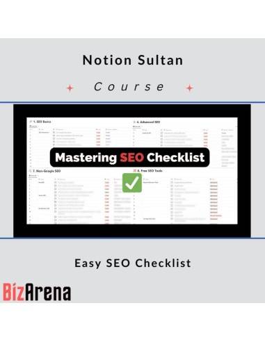 Notion Sultan - Easy SEO Checklist - Notion Template Image