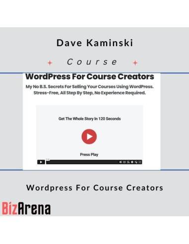 Dave Kaminski - Wordpress For Course Creators [Complete] Image