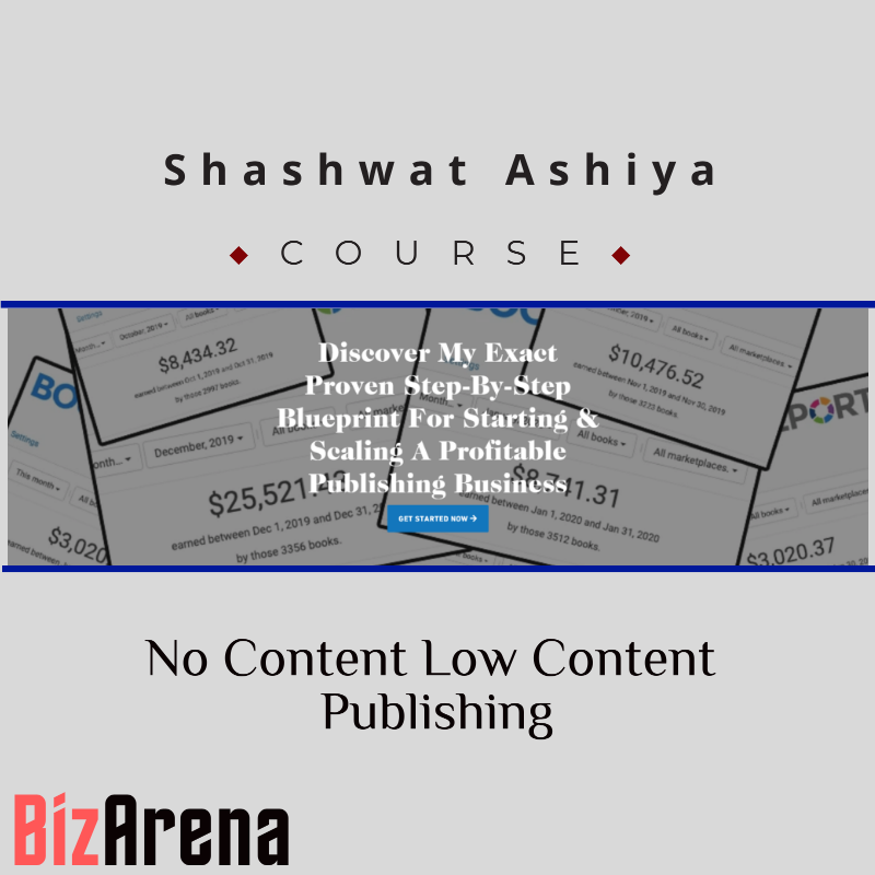 Shashwat Ashiya – No Content Low Content Publishing Image