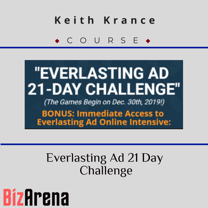 Keith Krance - Everlasting Ad 21 Day Challenge Image